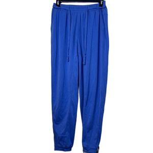 Anthropologie Parachute Style Joggers Womens XXS Blue Drawstring Waist SOFT NWOT